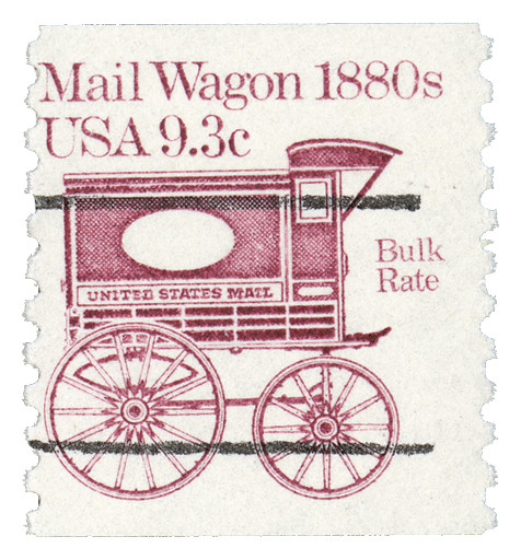 切手81 1903a - 1981 9.3c Transportation Series: 1880s Mail Wagon, Pre