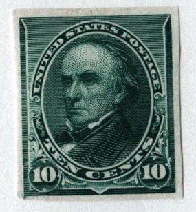 226P3 - 1890-93 10c Daniel Webster, Green, Plate Proof on India Paper