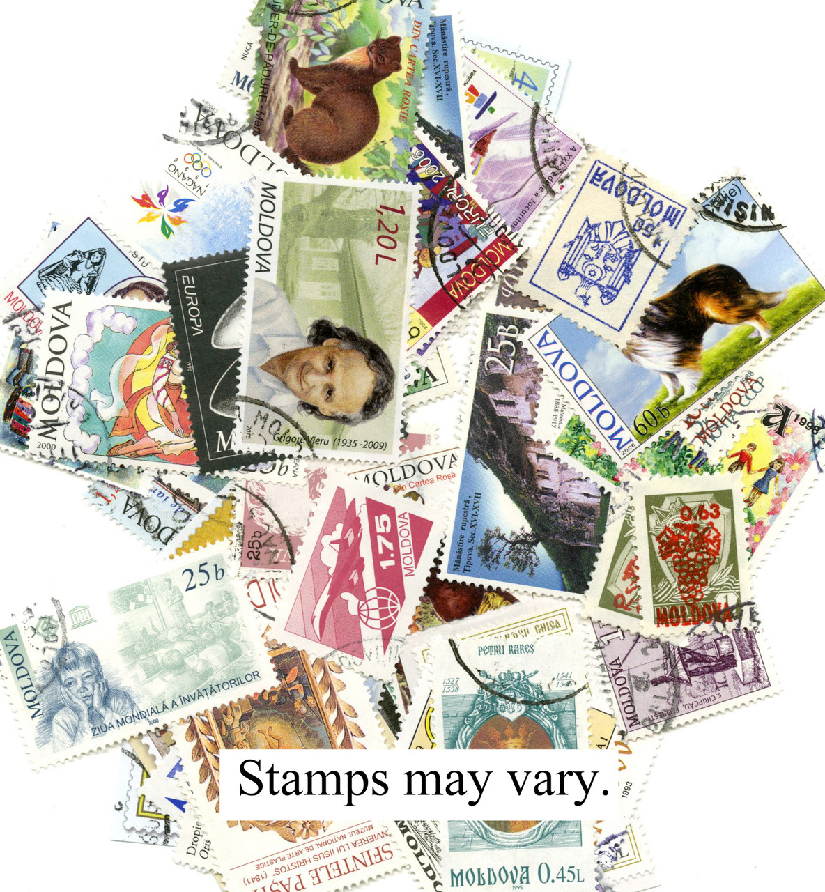 MP1021 - Moldova, 50 Different Stamps