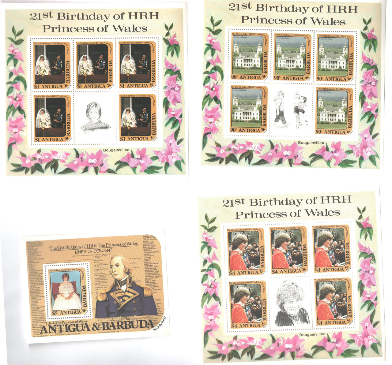 663-66 - 1982 Antigua