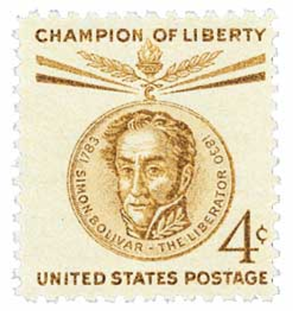 1110 - 1958 4c Champions of Liberty: Simon Bolivar