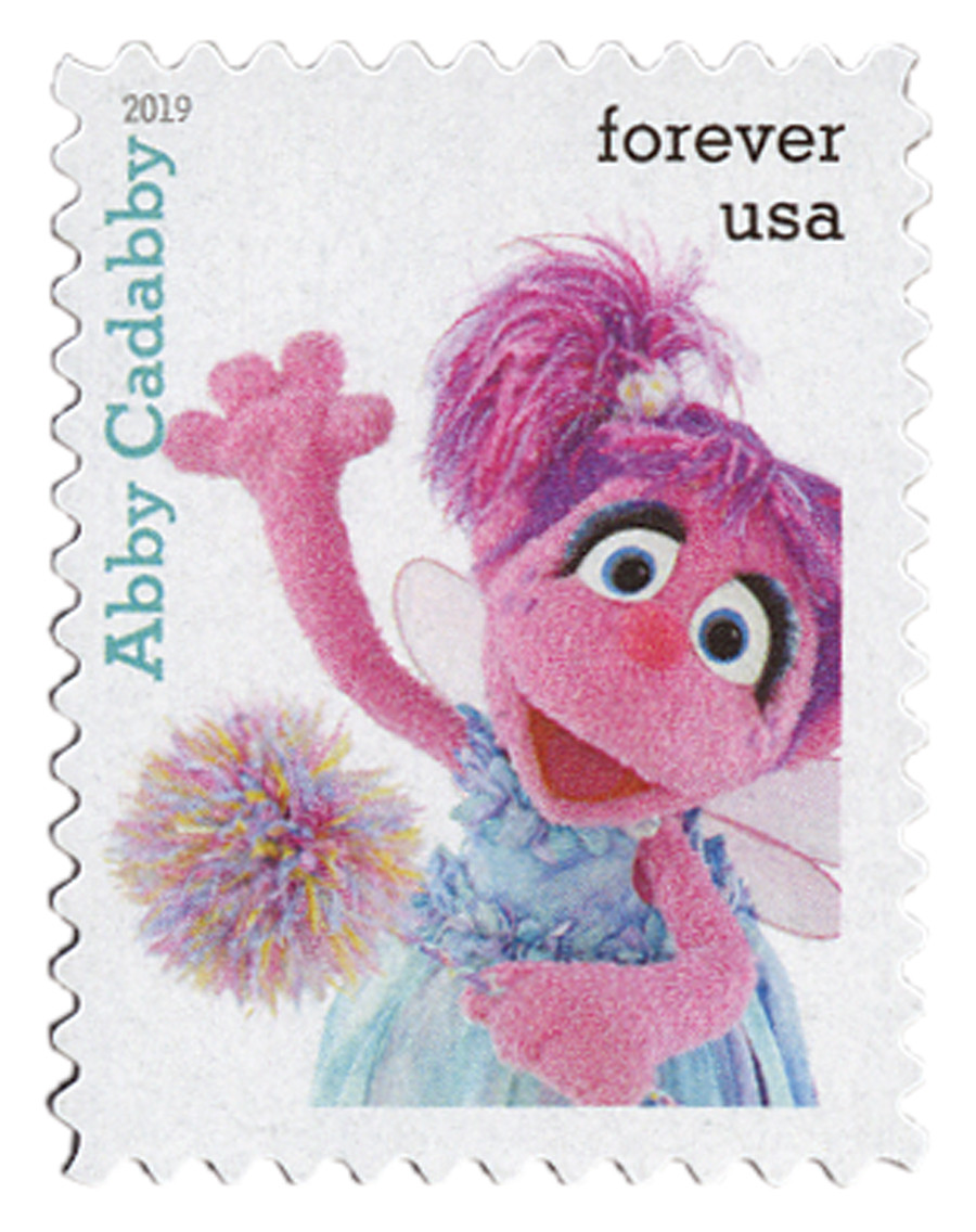 5394h - 2019 First-Class Forever Stamp - Sesame Street: Abby Cadabby