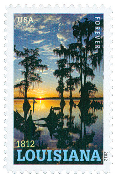 レアMs. Pioneer スエード 14 ネイティブウエスタンUSA 最終値下 4667 - 2012 First-Class Forever Stamp - Statehood: Louisiana