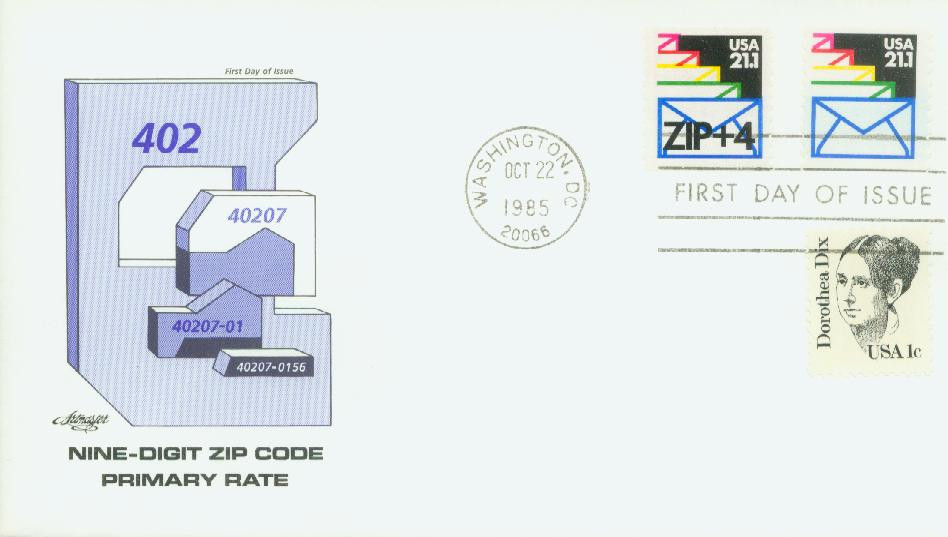 2150a - 1985 21.1c Sealed Envelopes, Pre-Cancel