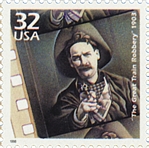 3182c - 1998 32c Celebrate the Century - 1900s: The Great Train Robbery