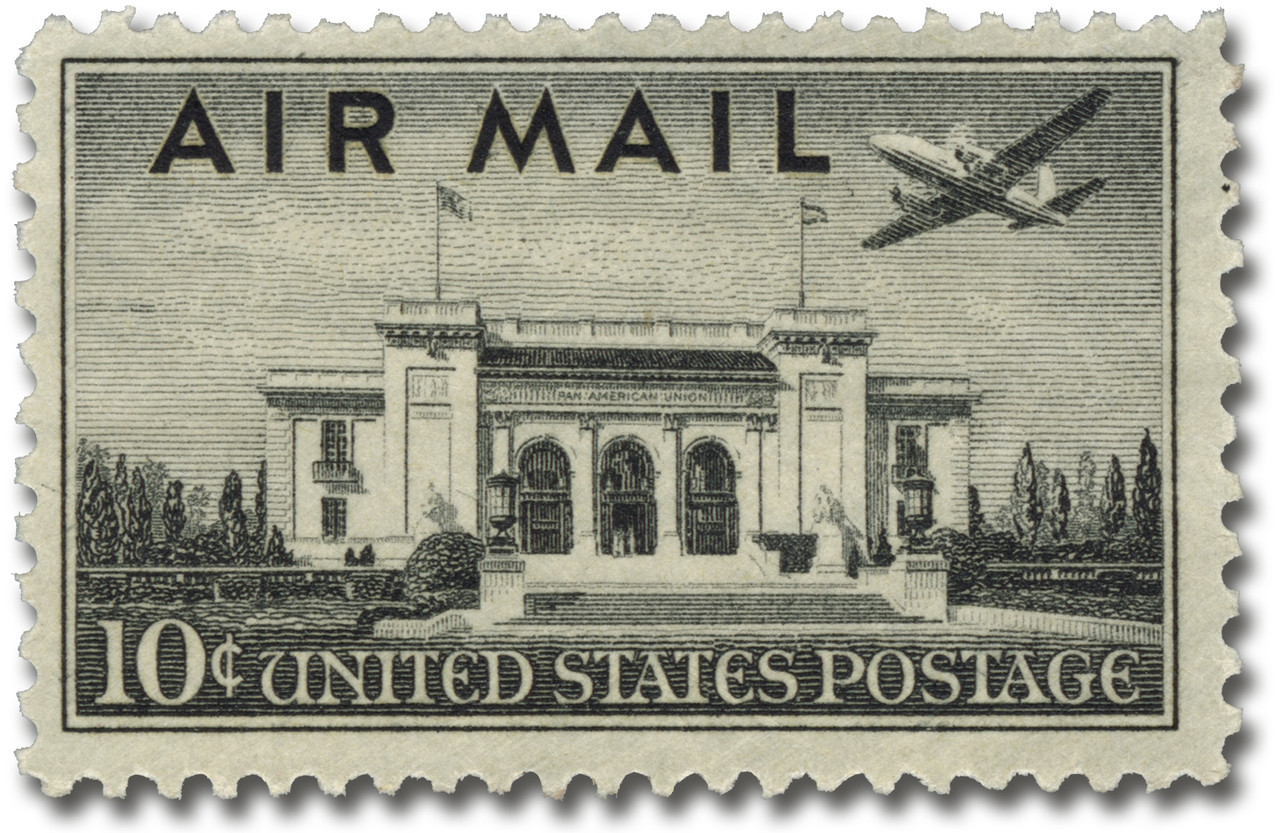 C34 - 1947 10c Pan-American Union Building - Mystic Stamp Company