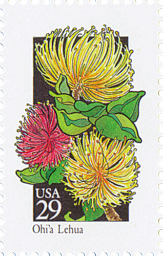 2669 - 1992 29c Wildflowers: Ohi'a Lehua - Mystic Stamp Company