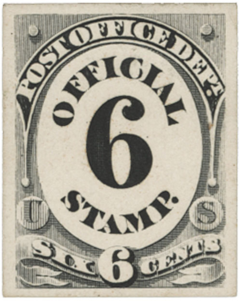 O50P4 - 1873 6c Official Mail Stamp - black