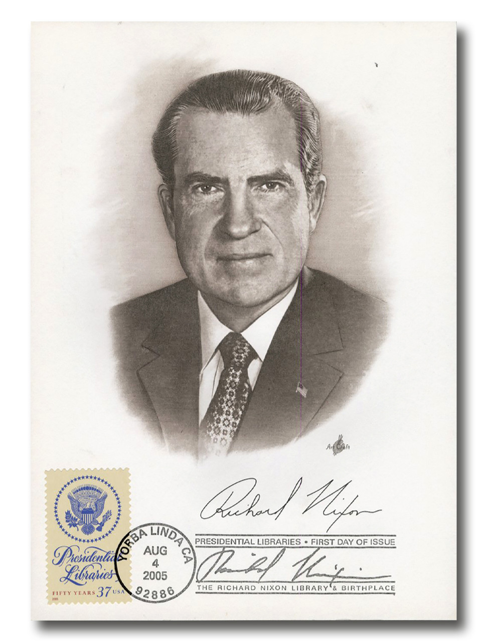 AC702 - Richard Nixon, 8/4/2005, Presidential Libraries, #3930