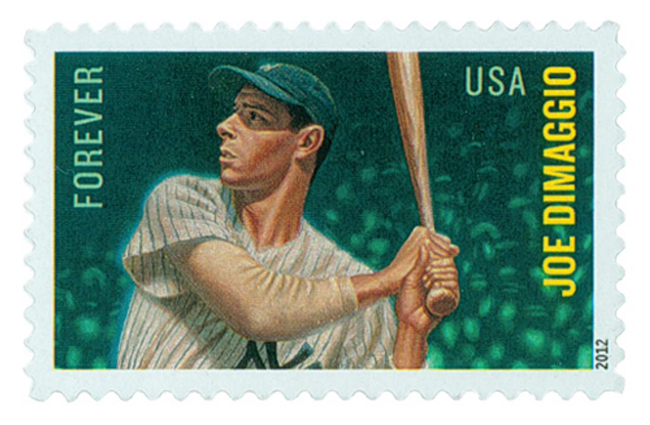 4697 - 2012 First-Class Forever Stamp - Major League Baseball All-Stars: Joe DiMaggio