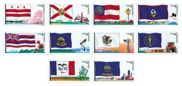 4283-92 - 2008 42c Flags of Our Nation - 2nd Edition - Mystic
