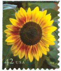 4347 - 2008 42c Sunflower - Mystic Stamp Company