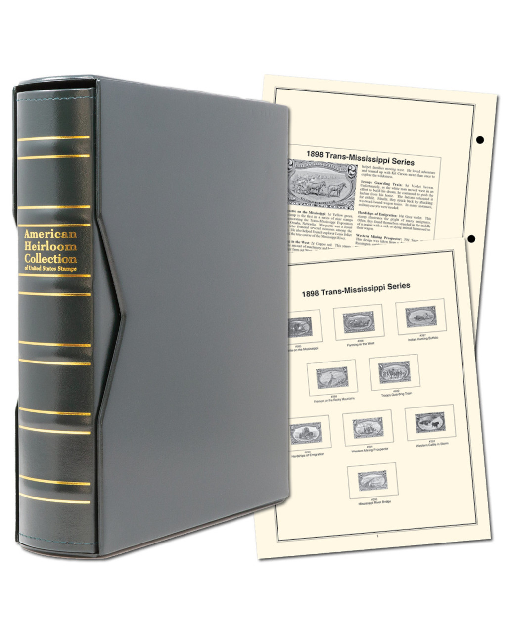 洋書 Platinum Silk Stamp & Seal Collection DS137 - 1847-1934 Volume I, Mystic's Hingeless American Heirloom