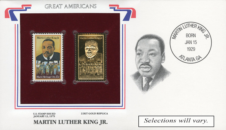 M5529 - 1 Great Americans Gold Replica United States Cover - Selection may vary