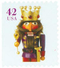 4366 - 2008 42c Contemporary Christmas: King Nutcracker, vending booklet