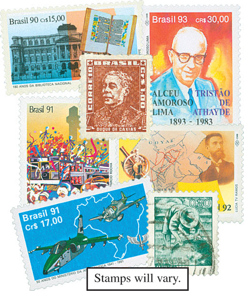 MP1281 - Brazil, 1000 Different Stamps