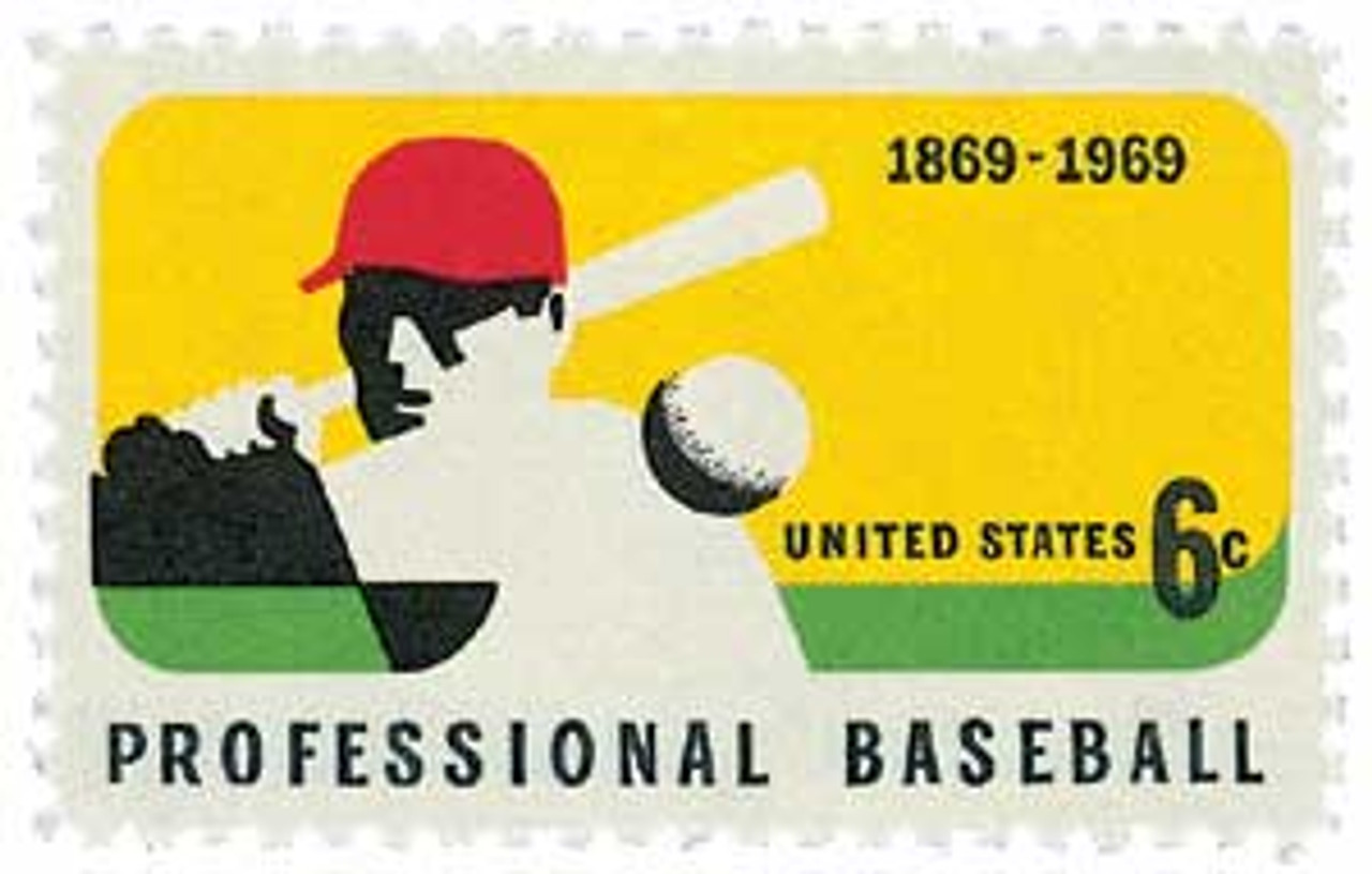 1381 - 1969 6c Professional Baseball