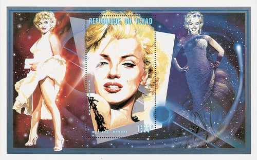M8137 - 1996 Chad #728 s/s "Portrait of Marilyn"
