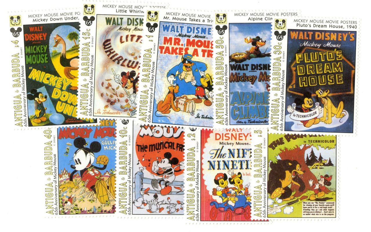 MDS234A - Antigua 1993 Movie Posters, 9 Stamps