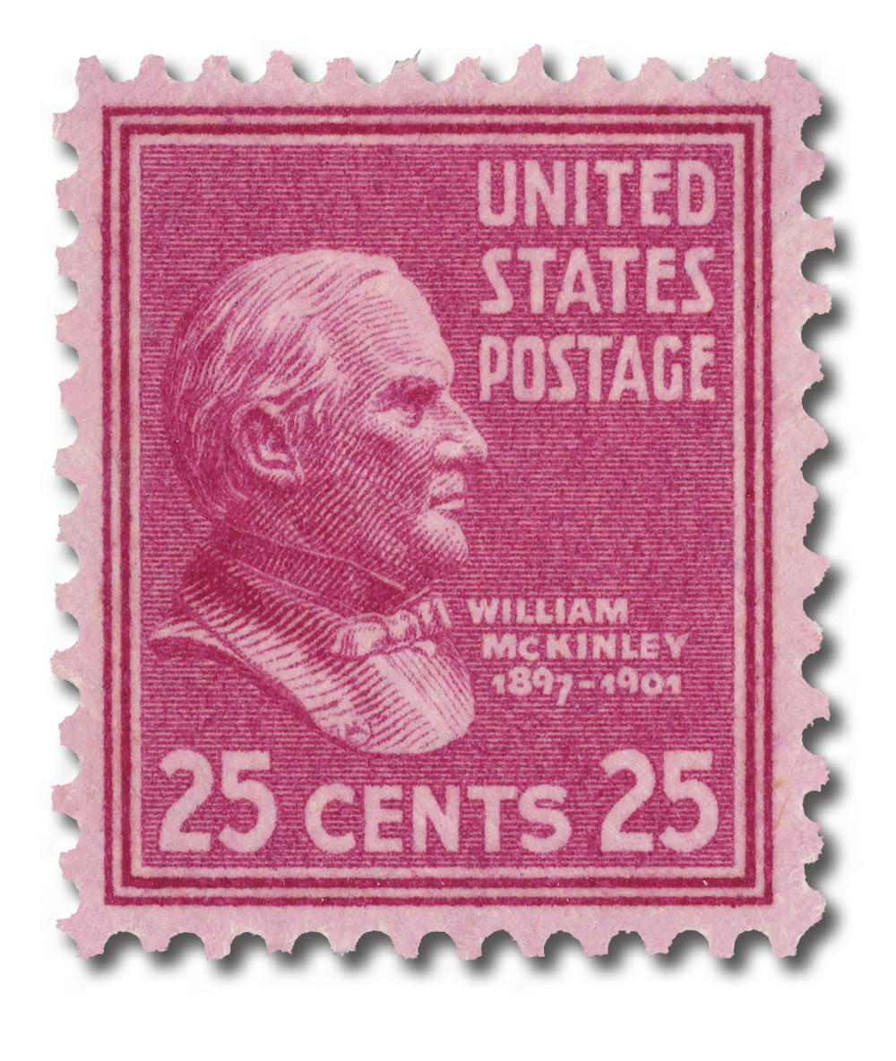 829 - 1938 25c William McKinley, Deep Red Violet