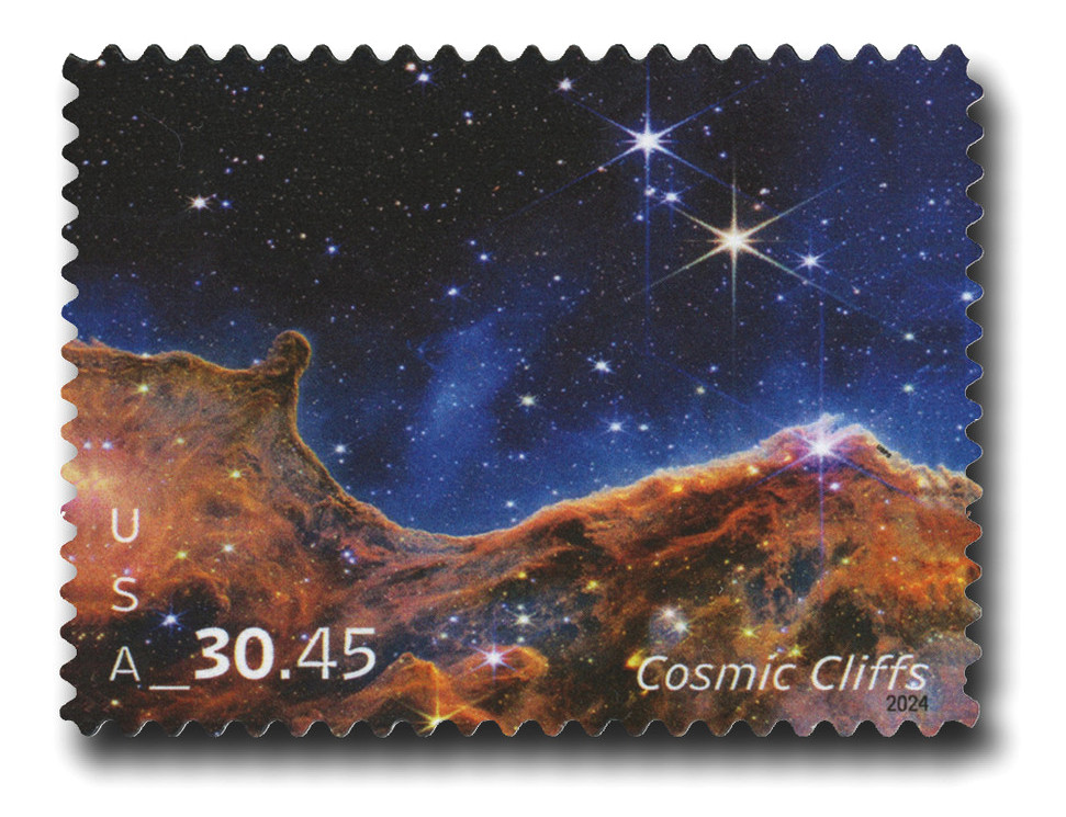 5828 - 2024 $30.45 Cosmic Cliffs - Priority Mail Express