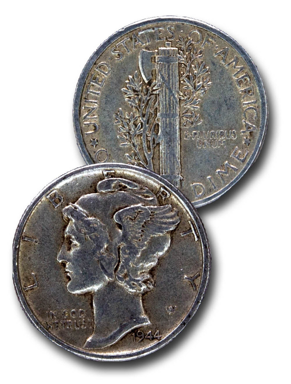 CD-944S - 1944-S Mercury Dime - Mystic Stamp Company