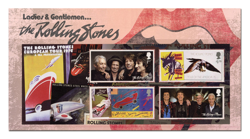 MFN242 - 2022 The Rolling Stones European Tour 1970, Presentation Pack, Mint Sheet of 4, Great Britain