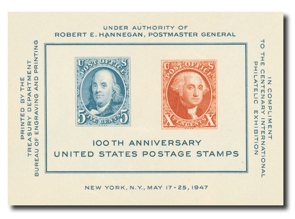 948 - 1947 CIPEX Souvenir Sheet - Mystic Stamp Company