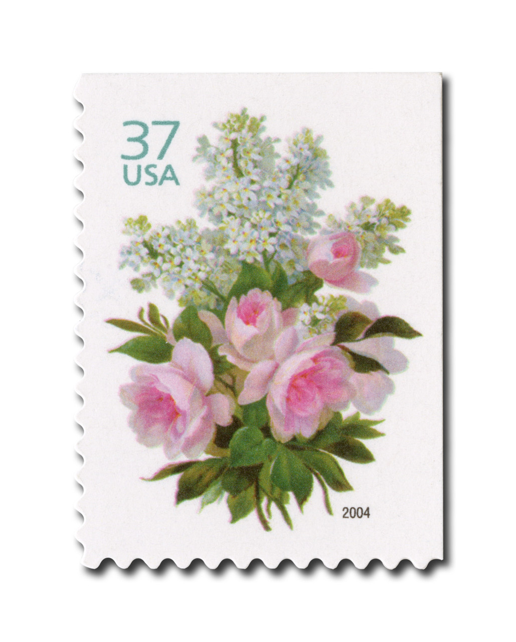 3836 - 2004 37c Wedding Series: Garden Bouquet - Mystic Stamp Company