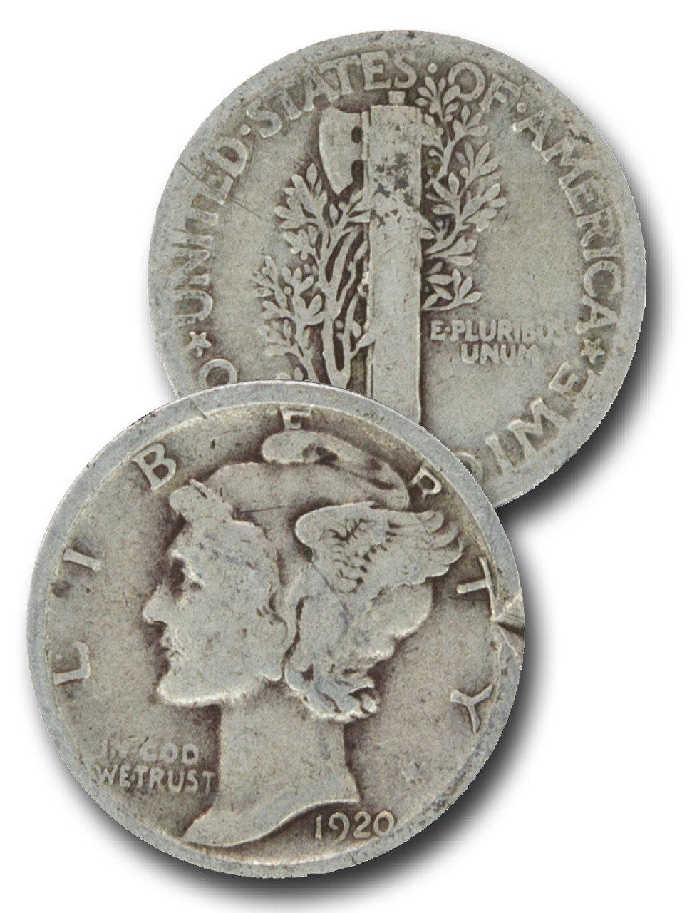 ヴァーティゴ/マーキュリー・イヤーズ CD-920S - 1920-S Mercury Dime - Mystic Stamp Company