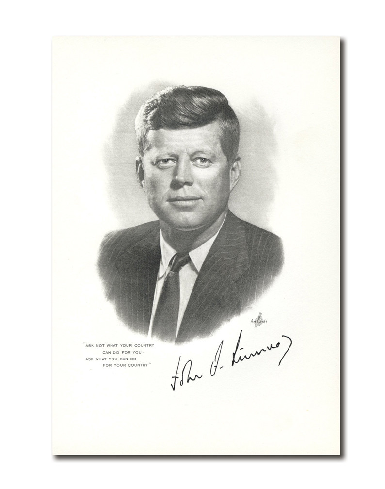 AC620 - John F. Kennedy Suit and Tie Portrait - Mystic Stamp Company