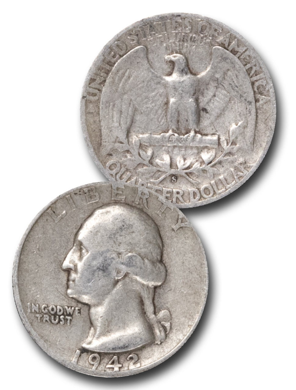 CQ-942D - 1942-D George Washington Silver Quarter - Mystic Stamp