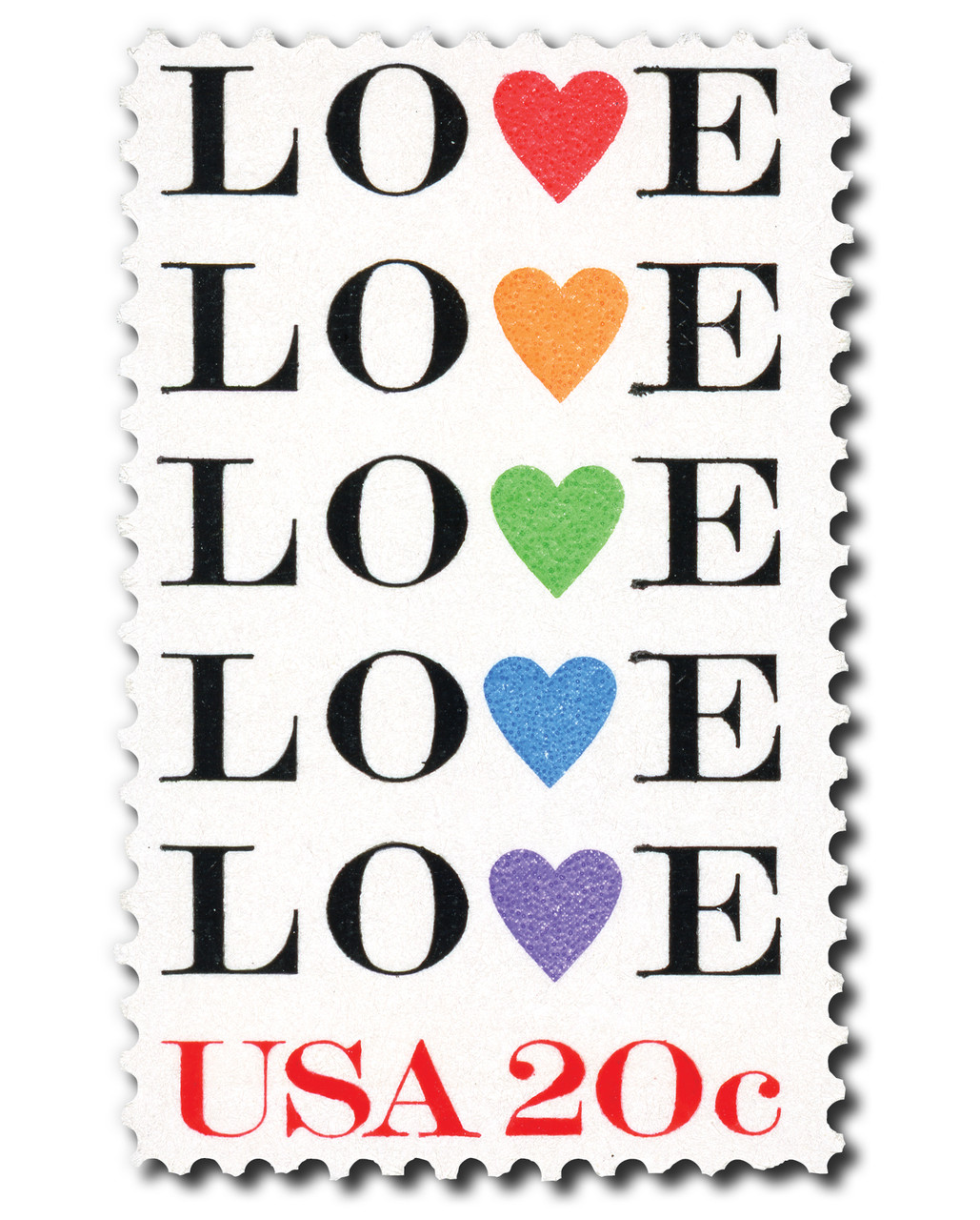 2072 - 1984 20c Love Series: Love with Hearts
