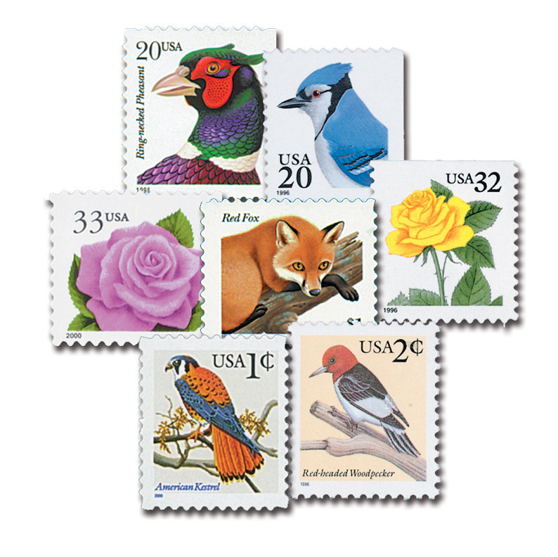 3031//55 - 1996-2000 Flora and Fauna Series, Set of 17 stamps