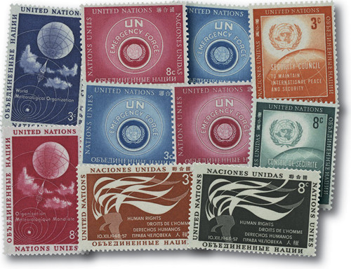 UNYS1957 - 1957 United Nations New York Year Set
