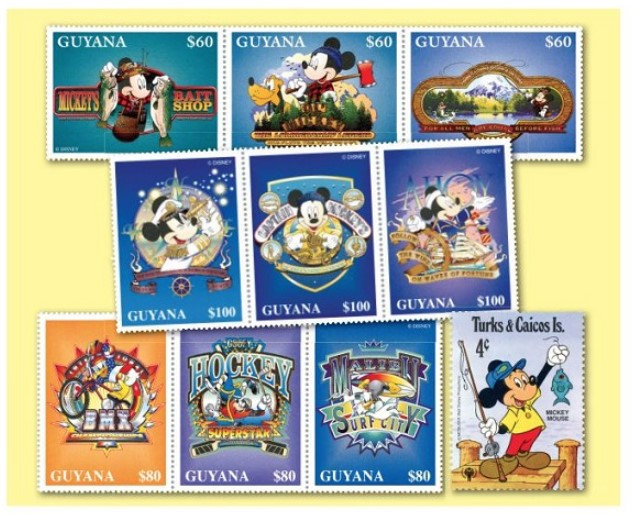 限定品ディズニー☆Authentic Postage Stanp DI132 - Disney Stamps - Mystic Stamp Company