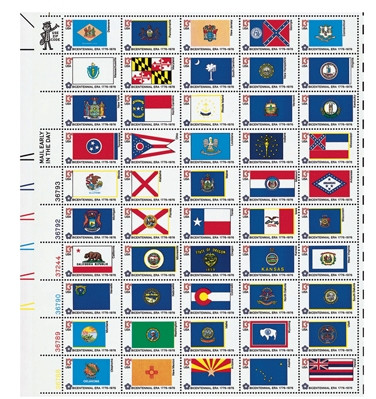 FG621 - 50 State Flags Mint Sheet