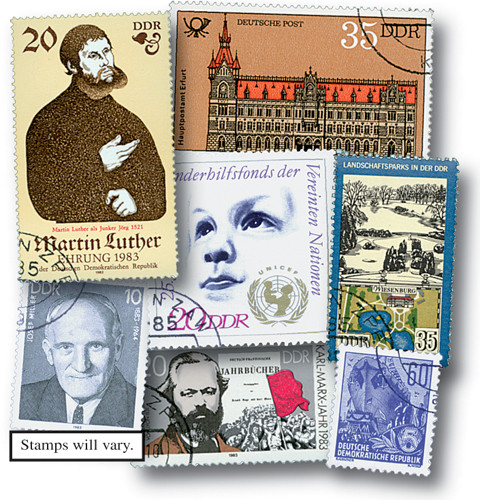 M3253 - East Germany, 200 Different Commemorative Stamps