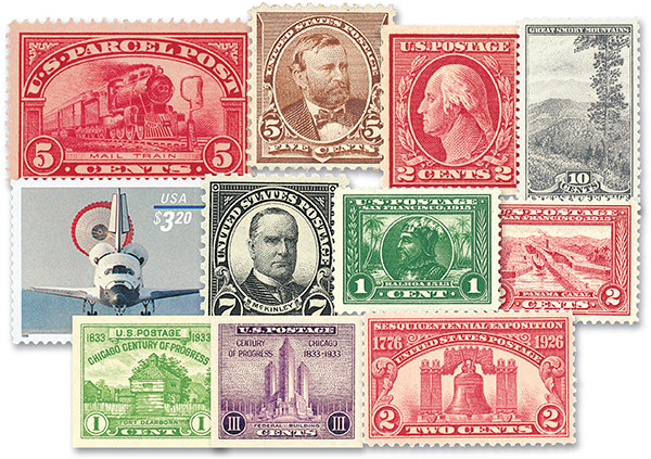 US - $100 in US Stamps