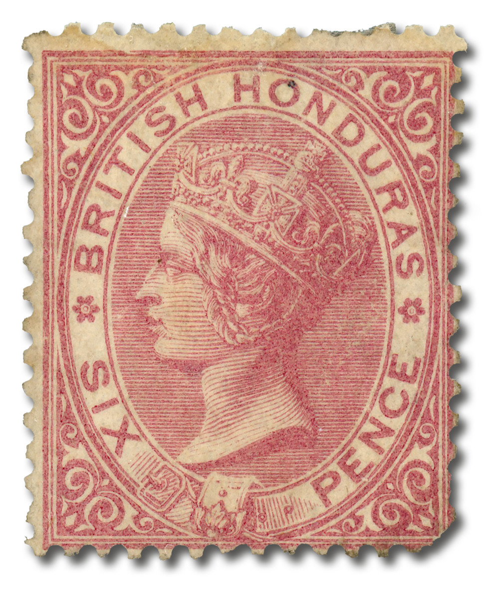 2 - 1866 British Honduras - Mystic Stamp Company
