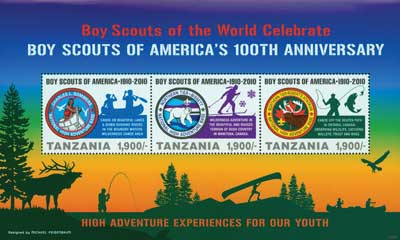 M10648 - 2010 Tanzania Boy Scouts 3v M