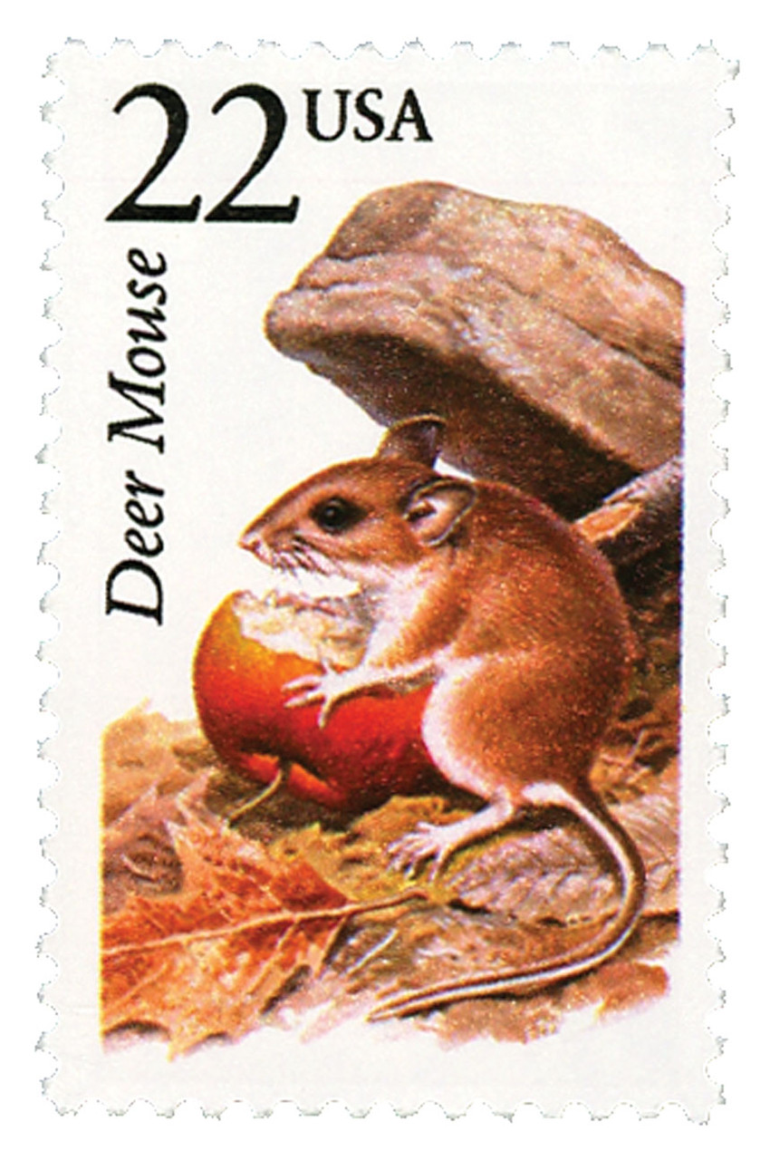 2324 - 1987 22c North American Wildlife: Deer Mouse - Mystic Stamp