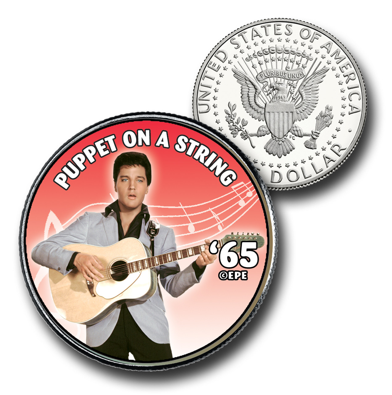 CNS2084 - Elvis Presley "Puppet on a String" US Half Dollar Commemorative Coin