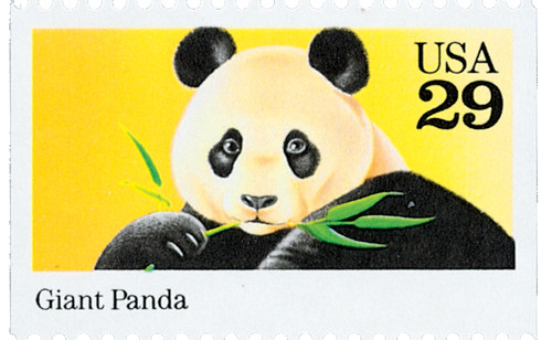 2706 - 1992 29c Wild Animals: Giant Panda - Mystic Stamp Company