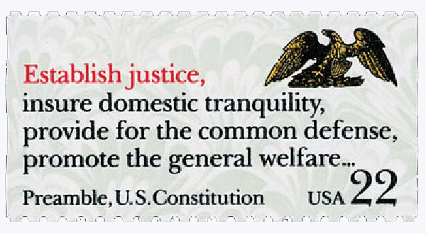 2357 - 1987 22c Drafting the Constitution: Establish Justice