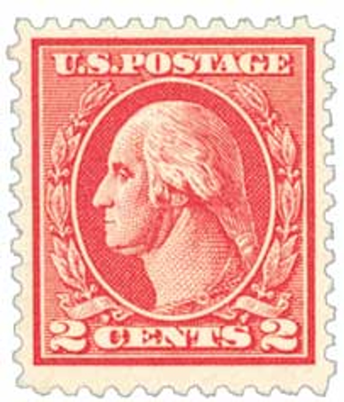 528B - 1920 2c Washington, Carmine, Offset Printing, Unwatermarked, Type VII, Perf. 11