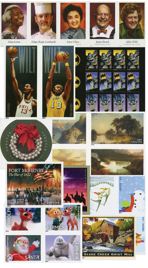 M11458 - 2014 U.S. Imperforates, 46 Mint Stamps