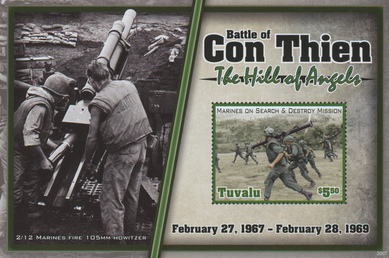 MFN116 - 2020 $5.50 Vietnam War - " Battle of Con Thien- The Hill of Angels", Mint Sheet, Tuvalu