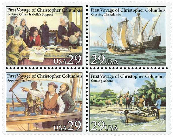 2620-23 - 1992 29c Voyage of Columbus - Mystic Stamp Company