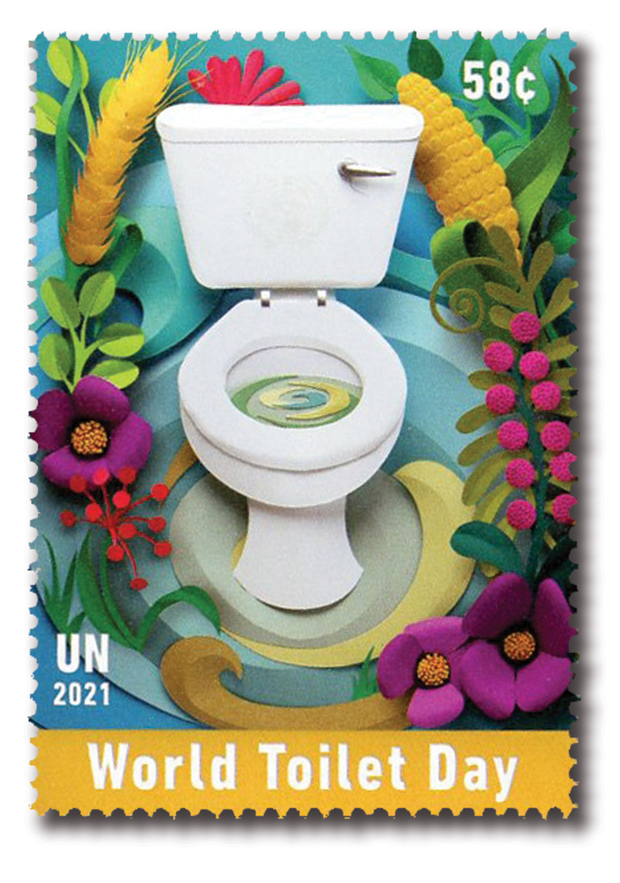 UN1284 - 2021 $0.58 World Toilet Day
